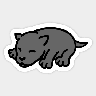 baby wolf pupy Sticker